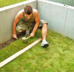 Barrandov 2012 - zákládání trávníku pomocí travních koberců